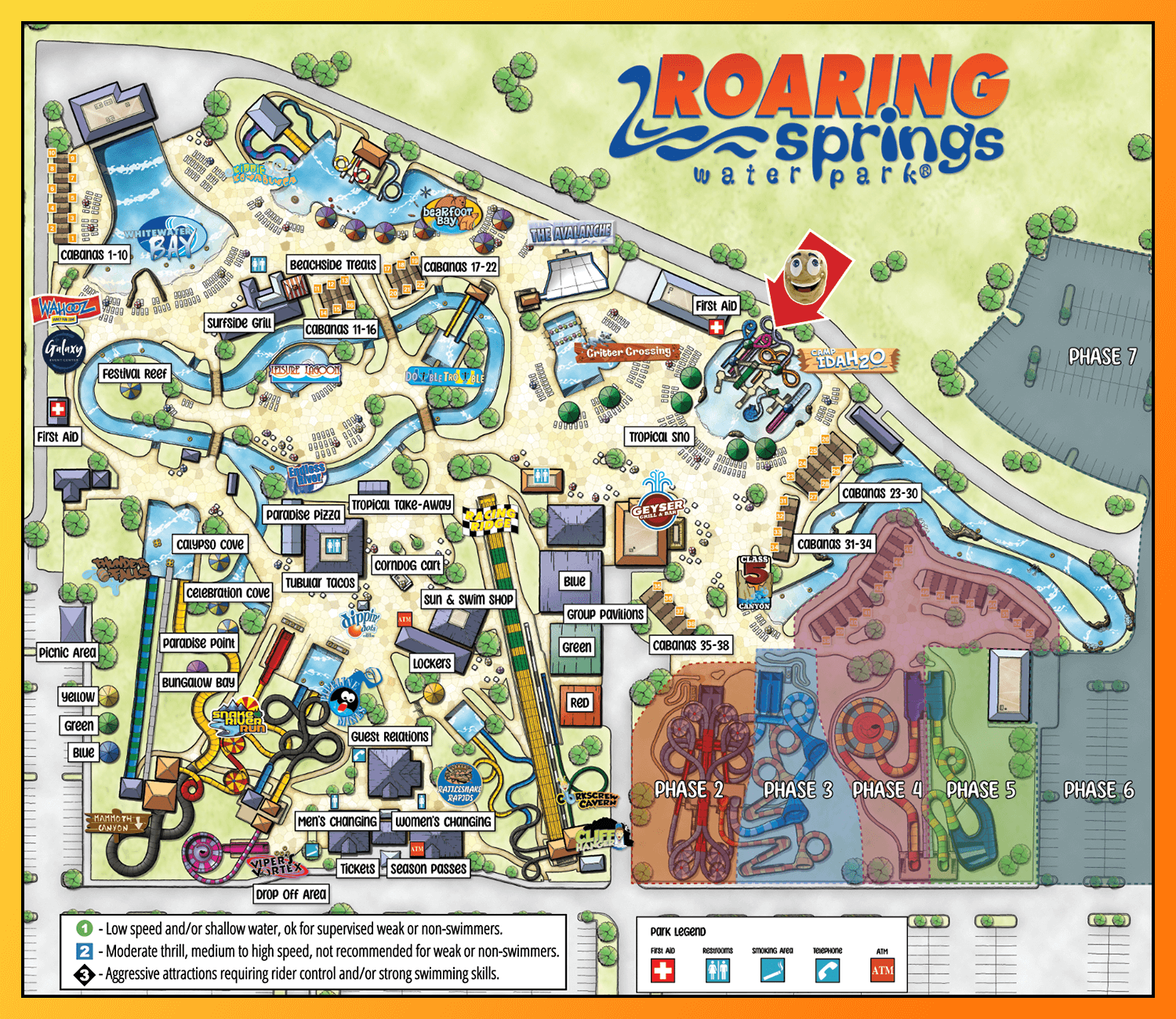 2023 Roaring Springs Park Map